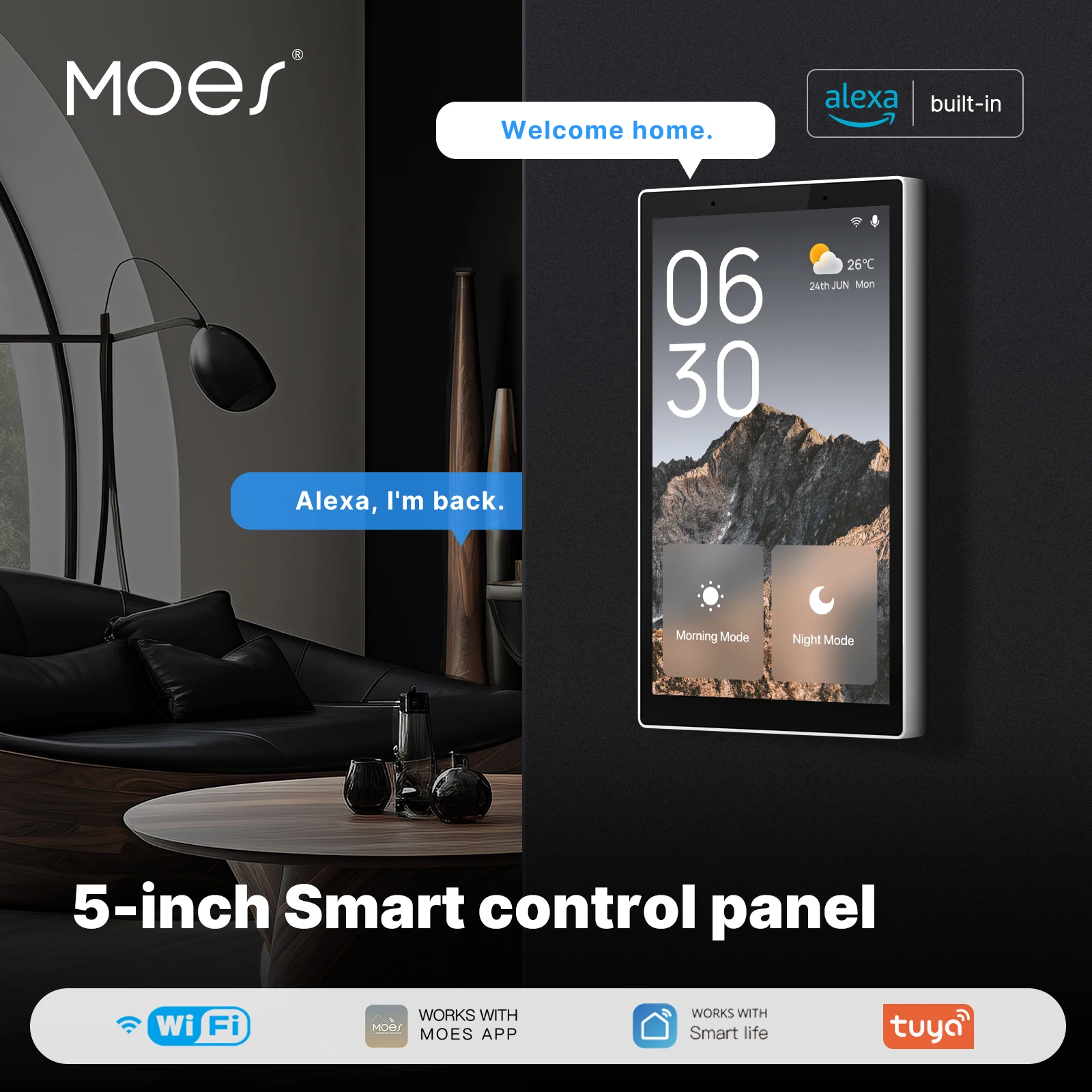 MOES Tuya Wifi Smart 5-inch To - Matter Hub Thread review and price