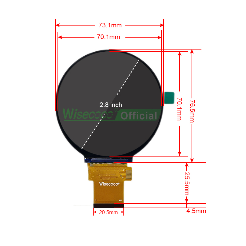 Wisecoco 2.8 Inch Round Displa - Home Automation Ideas review and price