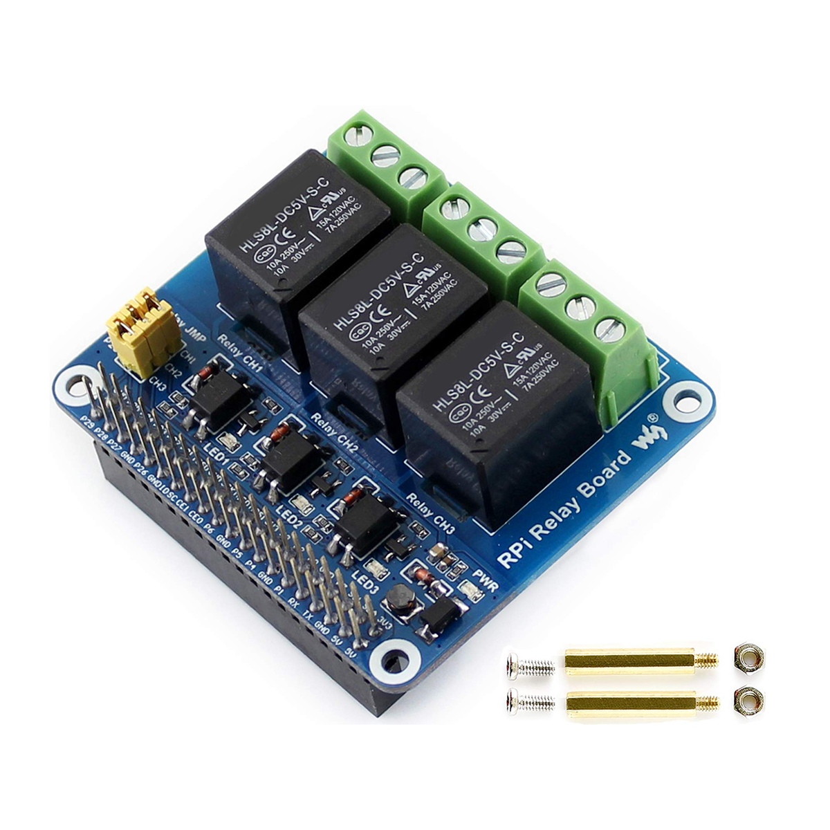 Waveshare 5V 3-Channel Relay M - Pi Zero W Board review and price