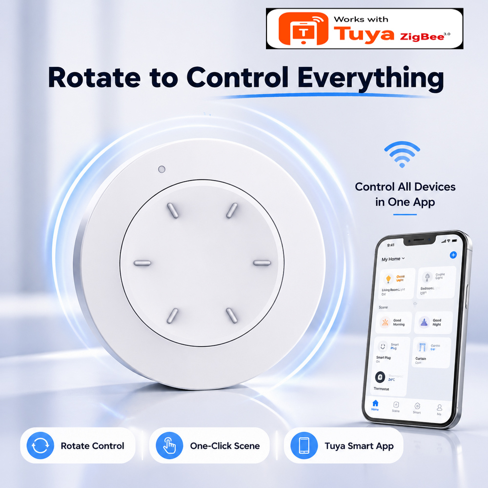 Smart ZigBee Knob Switch Work  - Home Automation Ideas review and price