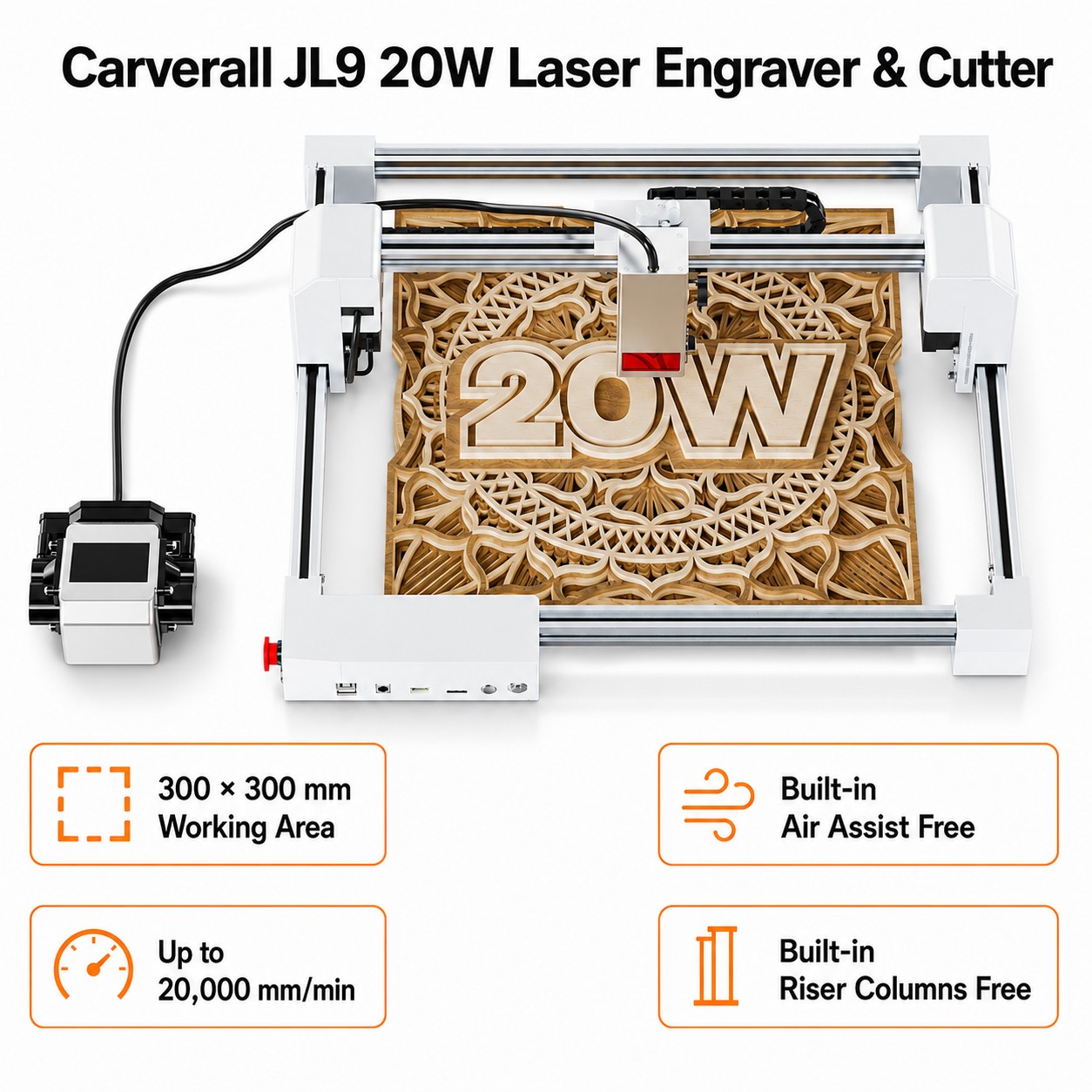Carverall JL9 20W Laser Engrav - Diy Automation review and price