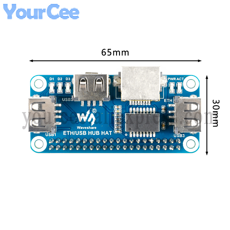 USB HUB HAT to Ethernet RJ45 N - Pi Zero W Board review and price